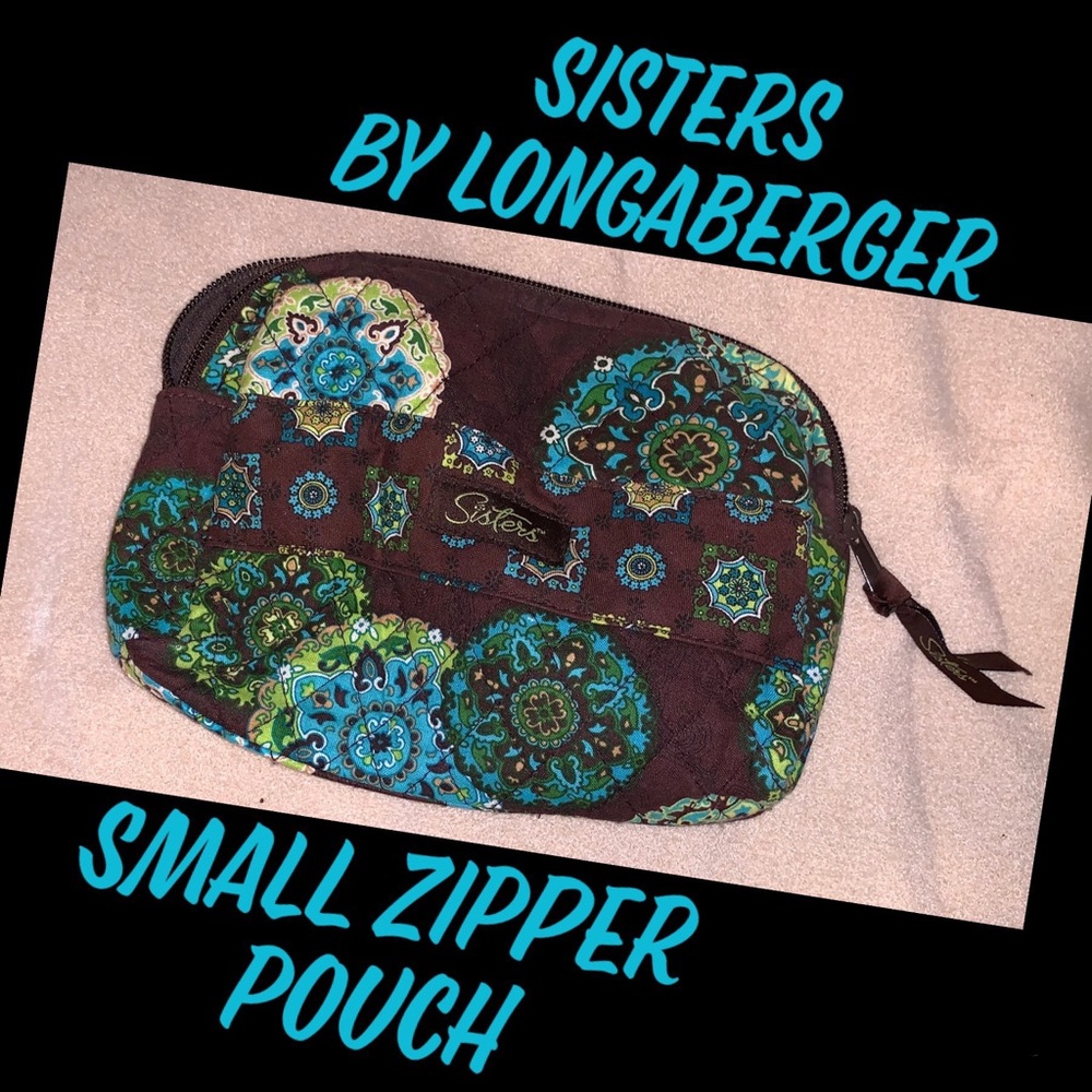 Longaberger “Sisters” zipper pouch